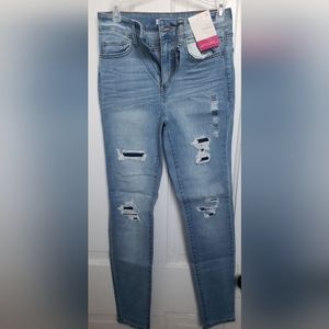 High wasted skinny jeans